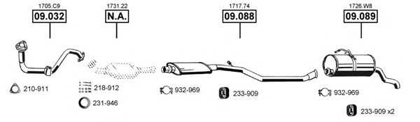 ASMET PE080620 Exhaust System
